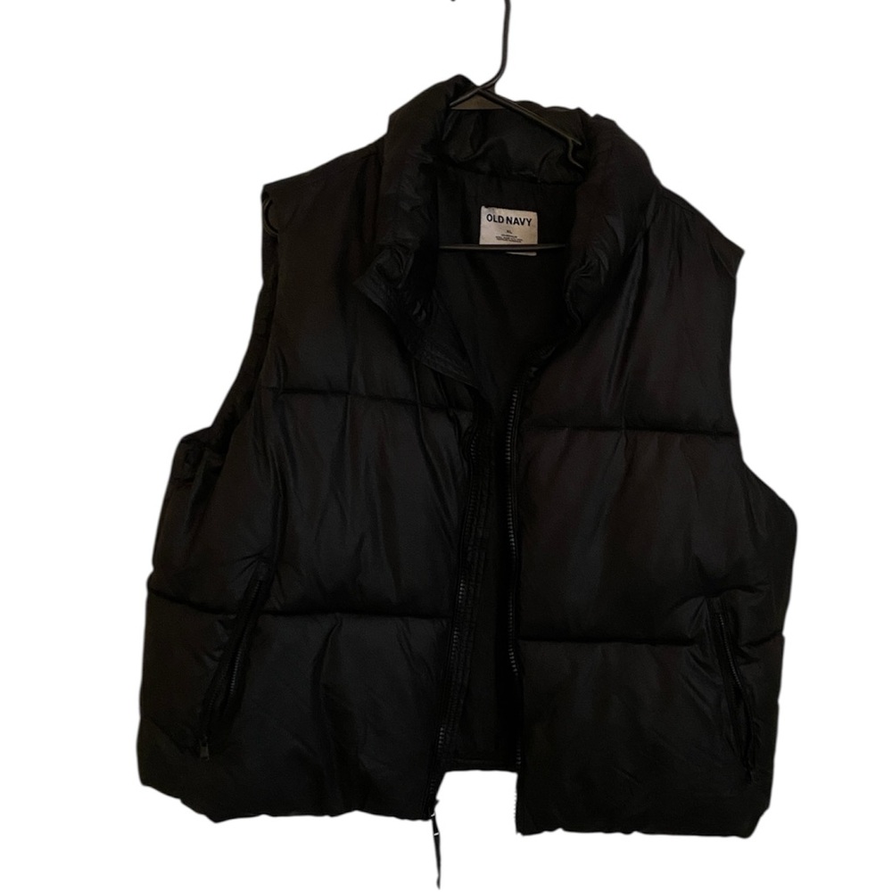 Old Navy Black Puffer Vest XL